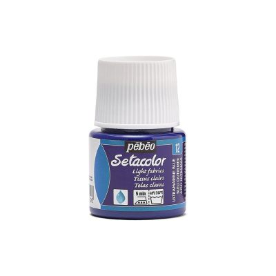 Setacolor light 45 ml, 12 Ultramarine blue