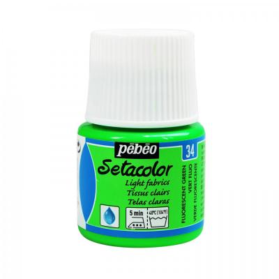 Setacolor light 45 ml, 34 Fluorescent green