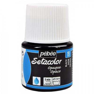 Setacolor opaque 45 ml, 19 Black lake