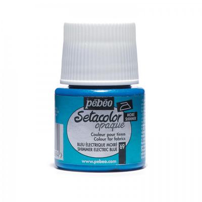 Setacolor opaque 45 ml, 69 Shimmer electric blue