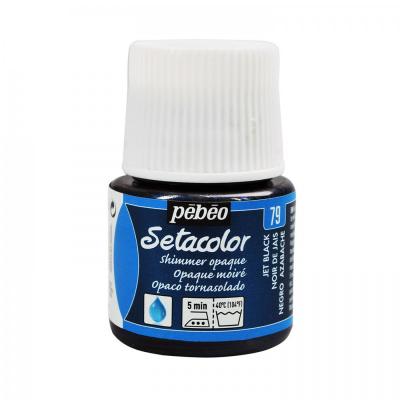 Setacolor opaque 45 ml, 79 Shimmer jet black