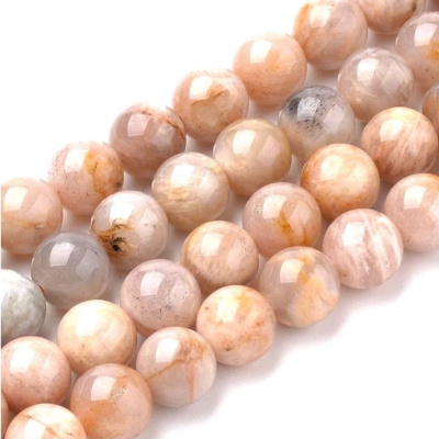 Slnečný kameň  8 mm, prírodný minerál