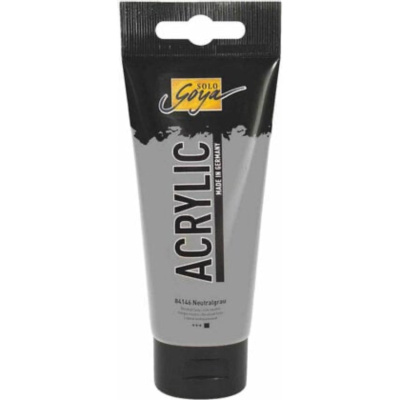 SOLO GOYA, akrylová farba neutrálna šedá 100 ml