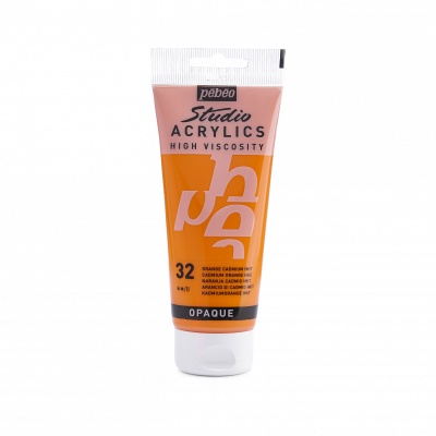 Studio Acrylics 100 ml, 32 Cadmium orange