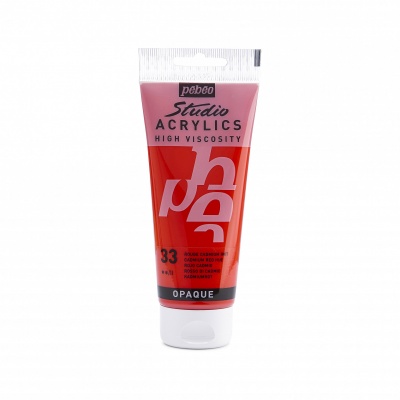 Studio Acrylics 100 ml, 33 Cadmium red