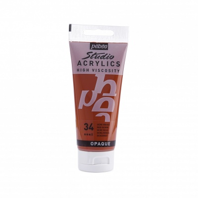 Studio Acrylics 100 ml, 34 Red ochre