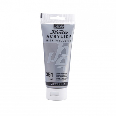 Studio Acrylics 100 ml, 351 Silver