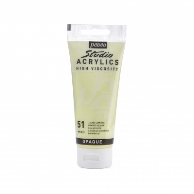 Studio Acrylics 100 ml, 51 Bright yellow