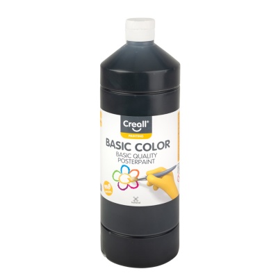 Temperová farba, 500 ml, čierna