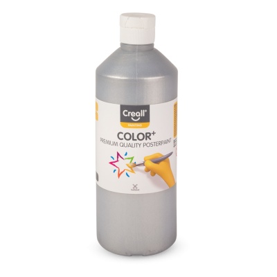 Temperová farba, 500 ml, strieborná