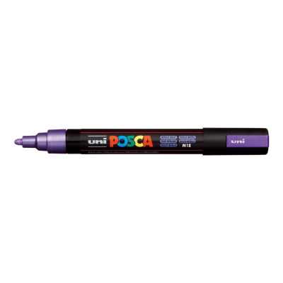 Uni Posca fixka PC-5M, 2,5 mm, metalická fialová