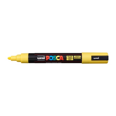Uni Posca fixka PC-5M, 2,5 mm, žltá