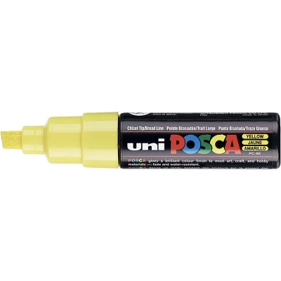 Uni Posca fixka PC-8K, 8 mm, žltá