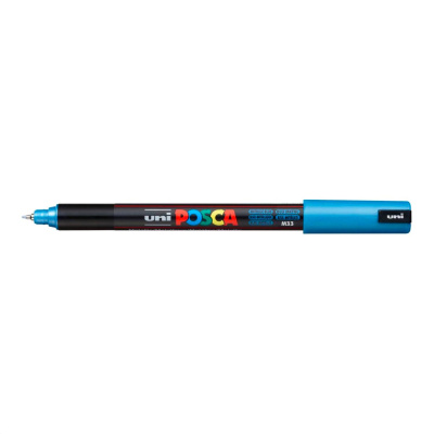 Uni Posca liner PC-1MR, 0,7 mm, metalická modrá