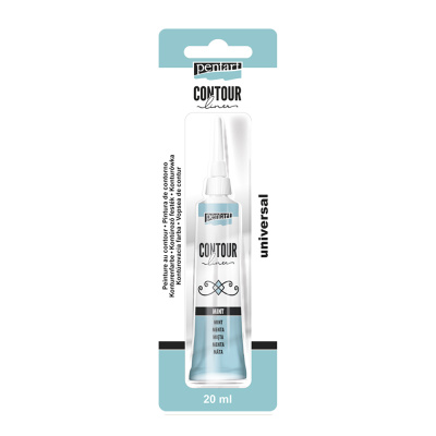 Univerzálna kontúrovacia farba 20 ml trblietavá mäta