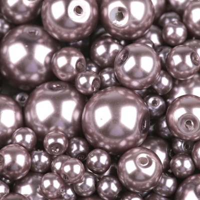 Voskované perly 12 mm, 15A staroružová 10 ks