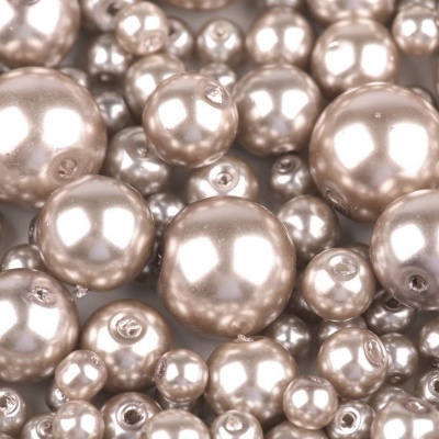 Voskované perly 6 mm, 14A nude 30ks