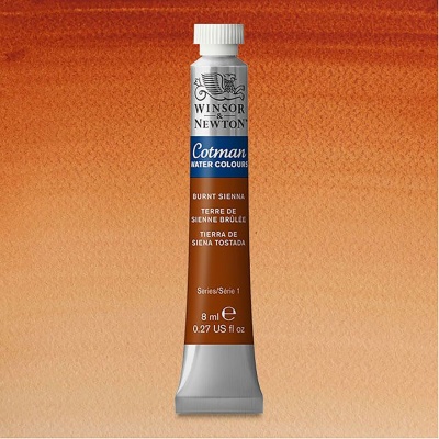 Winsor&Newton, Cotman, akvarel, Burnt Sienna