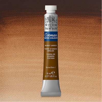 Winsor&Newton, Cotman, akvarel, Burnt Umber