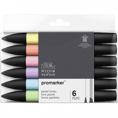 Winsor&Newton, Promarker sada 6 ks Pastel tones