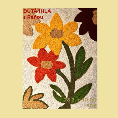 Workshop, Kvetinový obraz s dutou ihlou, 28. 3.2026 - 10:00 - Sobota