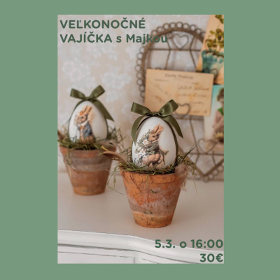 Workshop, Veľkonočné vajíčka - mix média, 05.03.2026 - 16:00