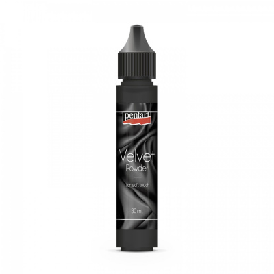 Zamatový prášok, 4 g, čierna