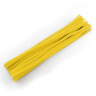 Ženilkový drôt, 0,5 x 30 cm, žltý