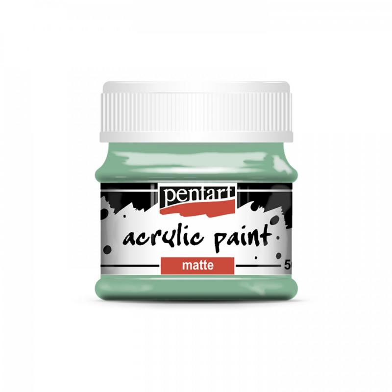 Kvalitné akrylové, vodou riediteľné farby od PENTART (Matte acrylics paints - pistachios). Vďaka dobrej priľnavosti na rôznorodé povrchy sú akrylové h
