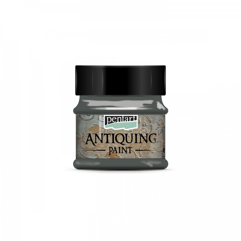 Antikovacia farba (Antiquing paint - lead) je novinkou značky PENTART. 
Je to vodouriediteľná farba, ktorá sa ľahko zotiera a vytvára tak starý, ošúcha