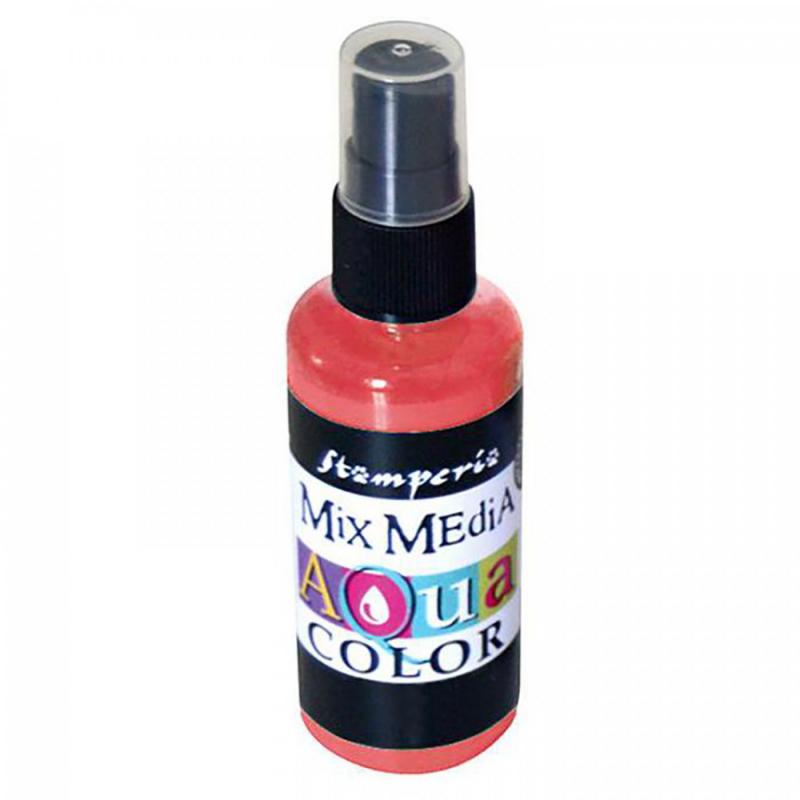 Farba na vodnej báze ( Aquacolor spray ) v spreji, netoxická, určená na všetky porézne materiály ako napr. papier, drevo,...Nie je vhodná na sklo a gél