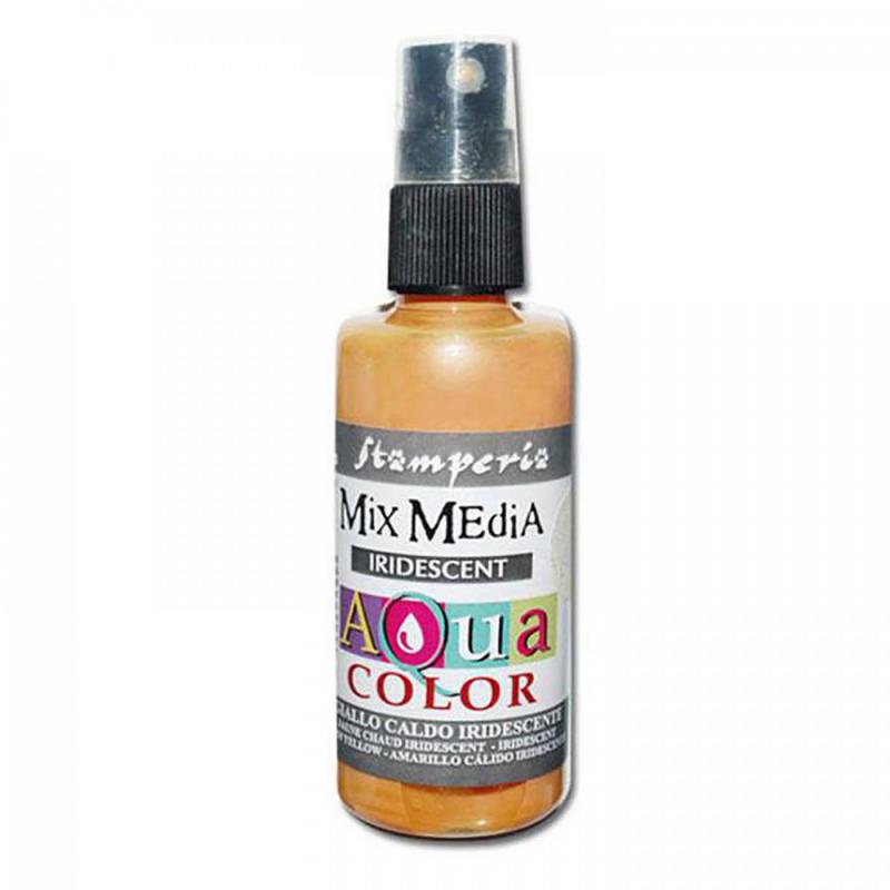 Farba na vodnej báze ( Aquacolor spray ) v spreji, netoxická, určená na všetky porézne materiály ako napr. papier, drevo,...Nie je vhodná na sklo a gél