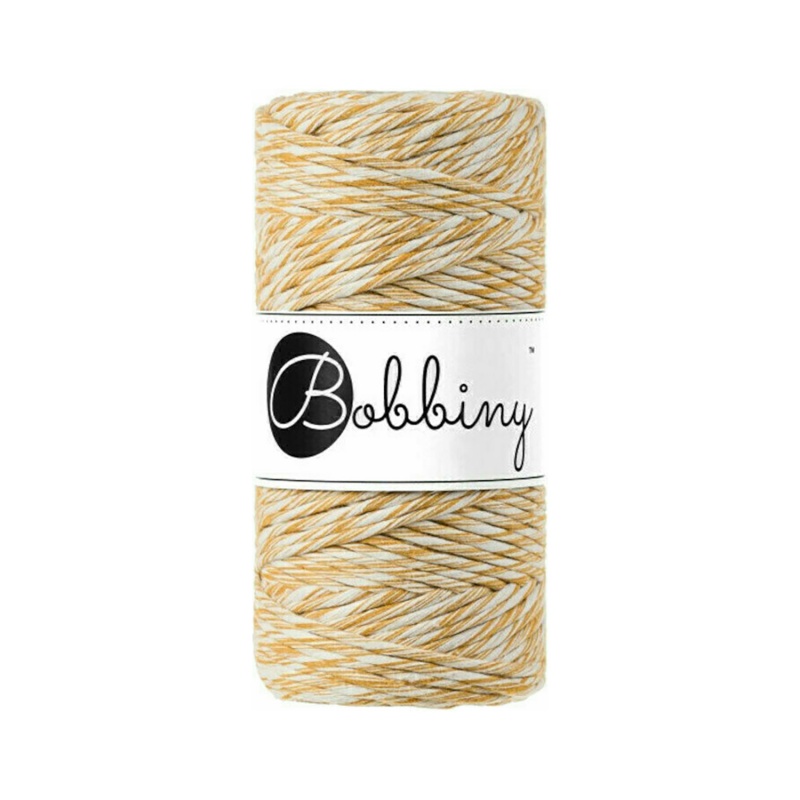 Macramé točená šnúra značky Bobbiny je vysokokvalitná bavlnená priadza vhodná na tvorbu macramé dekorácií. Macramé šnúra je certifikovaná (OEKO-