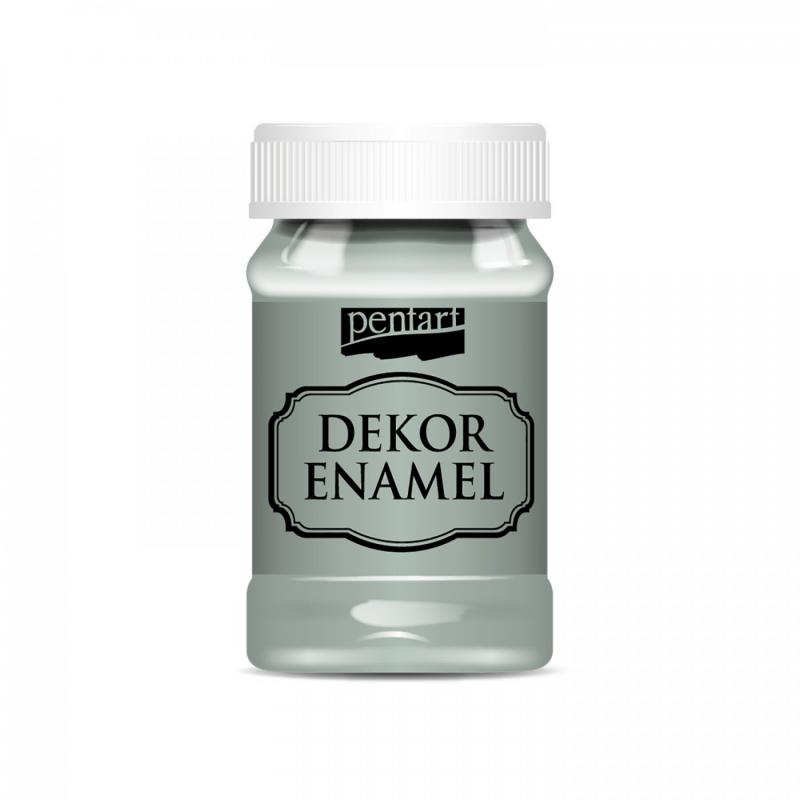 Dekor Enamel sú farby imitujúce smaltované povrchy. Sú na vodnej báze a majú vysoký lesk, vďaka čomu predmety vyzerajú ako nalakované. Tento dekorač
