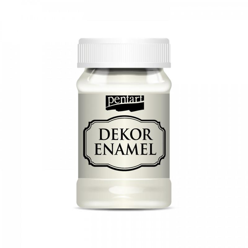 Dekor Enamel sú farby imitujúce smaltované povrchy. Sú na vodnej báze a majú vysoký lesk, vďaka čomu predmety vyzerajú ako nalakované. Tento dekorač