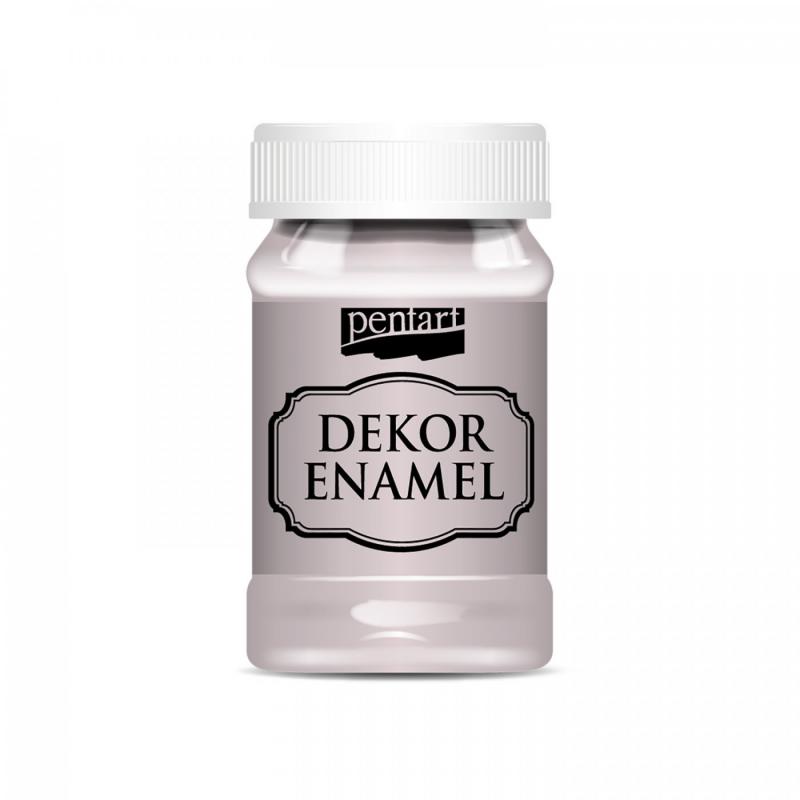 Dekor Enamel sú farby imitujúce smaltované povrchy. Sú na vodnej báze a majú vysoký lesk, vďaka čomu predmety vyzerajú ako nalakované. Tento dekorač