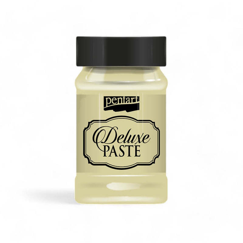 Deluxe pasta ( Deluxe Paste) je jemne trblietavá pasta na báze vody s krémovou konzistenciou. Deluxe pasty sa ľahko nanášajú  a sú perfektné na šabló