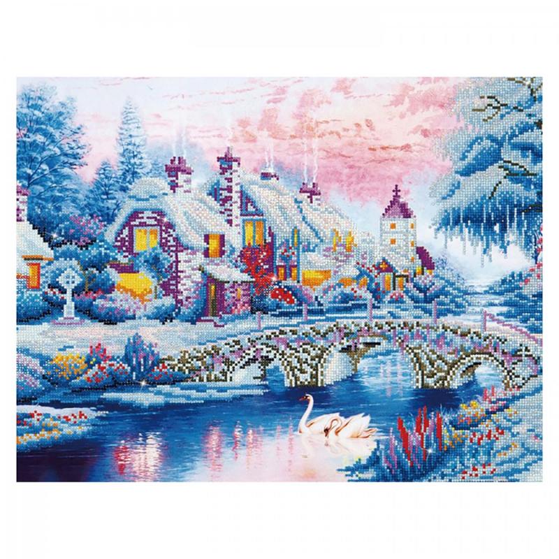 Diamond dotz, Winter Village, 87 x 58 cm