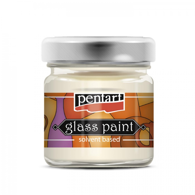 Farby na sklo (Glass paint) od značky Pentart sú rýchloschnúce farby, riediteľné alkoholovým riedidlom Pentart. Základné odtiene sú nepriehľadné, me