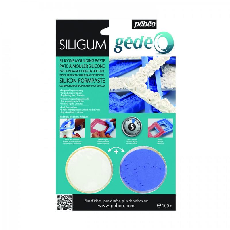 GÉDÉO Siligum je dvojzložková, rýchle tuhnúca (10 minút) silikónová pasta, ktorá sa použí