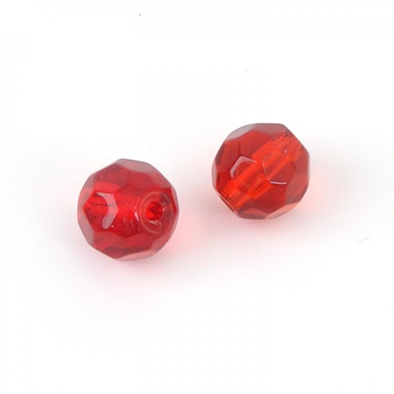 Ohňovky 6 mm červená 25 ksOhňovky (po angl. fire polished beads). Názov týchto korálok je odvodený od pôvodnej technológie ich výroby. Kedysi sa toti