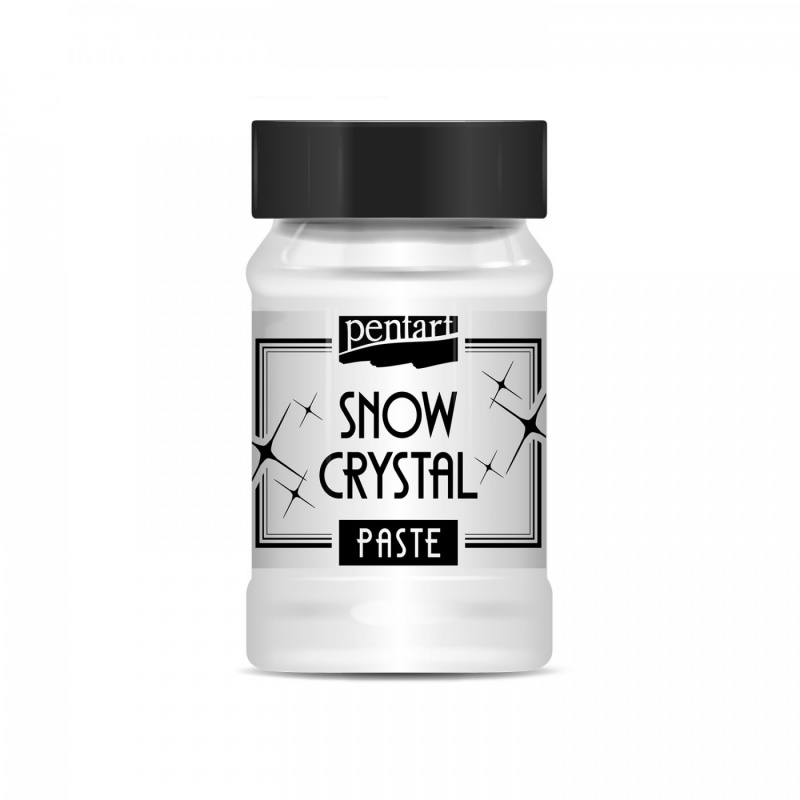 Pasta snehový efekt ( Snow crystal paste) je pasta na vodnej báze, ktorá obsahuje glitre. Je vhodná na imitáciu čerstvo napadnutého snehu. Snow crystal p