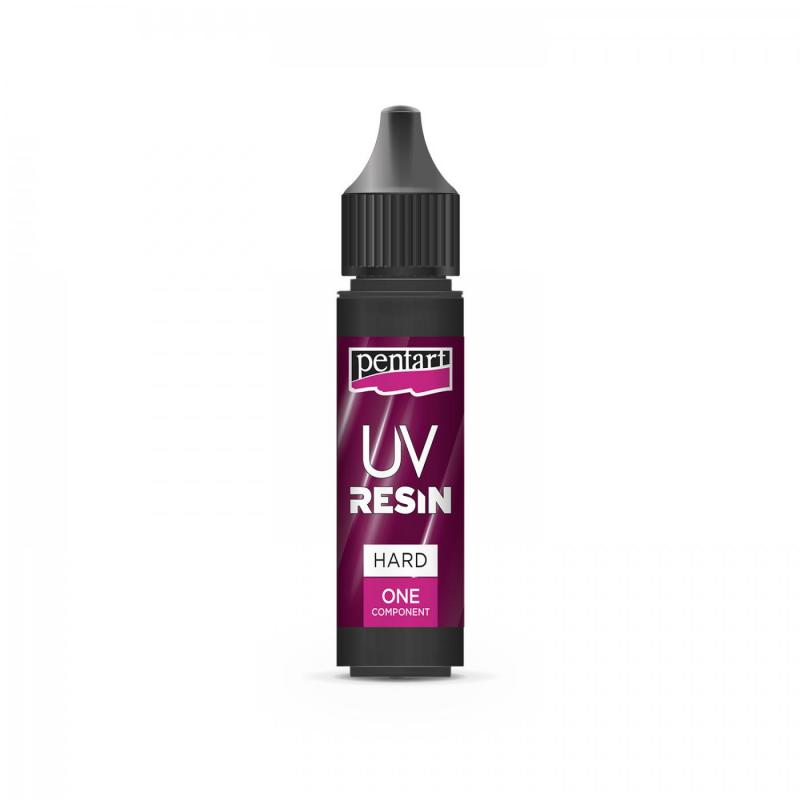 Pentart krištáľová UV živica (UV resin) je jednozložkový produkt, tvrdnúci vďaka UV svetlu. Využíva sa na odlievanie malých živicových odliatkov, v tenkej vrstv