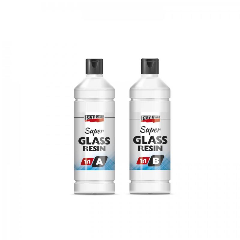Pentart krištáľová živica (Super Glass resin) je set produktov, zložený z dvoch zložiek. Zložky sa zmiešavajú v pomere 1:1. Výhodou živice od Penta
