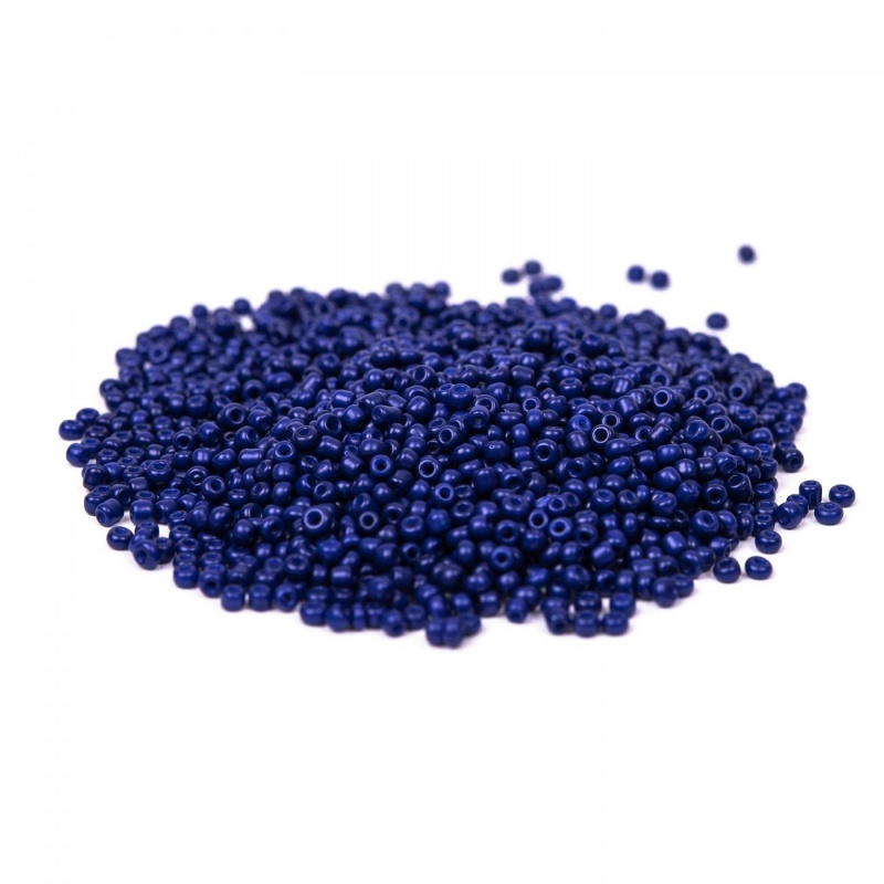 Rokajl 2 mm nepriehľadná atramentová modrá 50gRokajl (anglicky seed beeds - pôvodný názov pochádza z francúzskeho slova "r