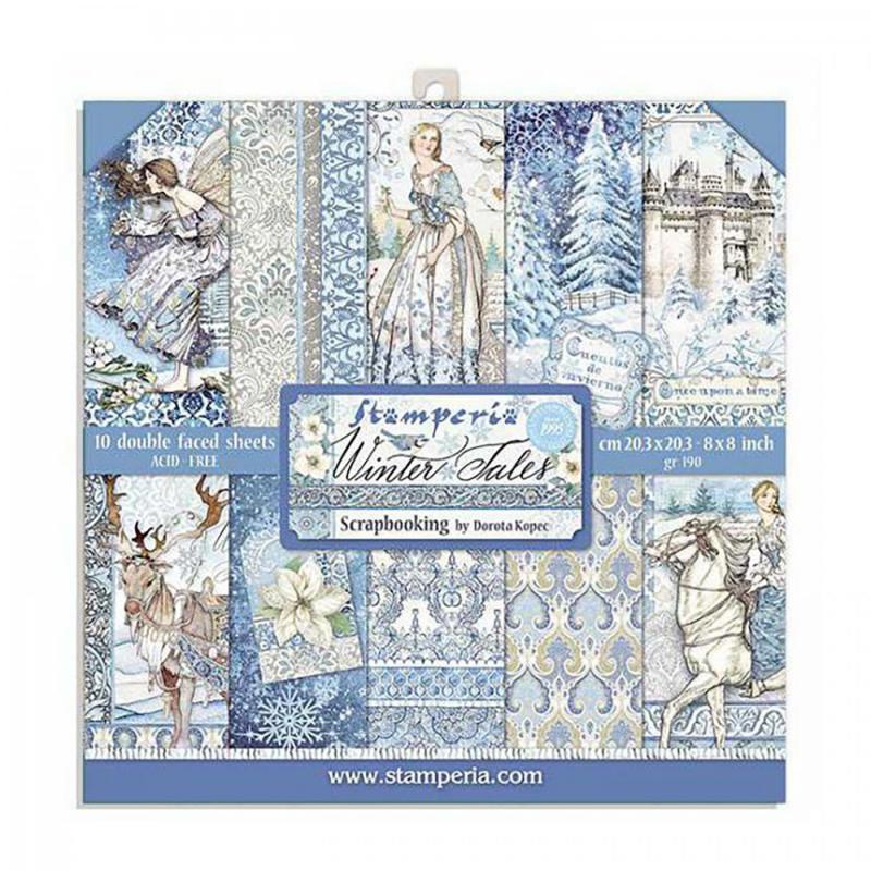 Obojstranný scrapbookový papier od Stamperia ( Double face paper ) 30,5 x 30,5 cm ( 12 x 12 inch ) je papier strednej gramáže ( 170 g/m2 ).  Je acid and lig