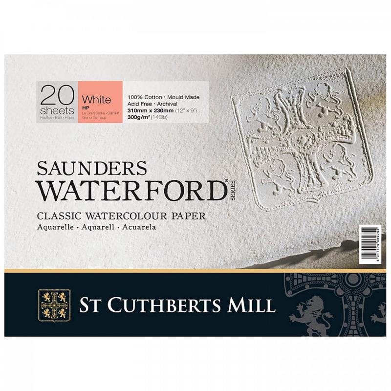 Saunders Waterford blok je za tepla lisovaný a má úplne hladký povrch - prevedenie White.Saunders Waterford je prémiový