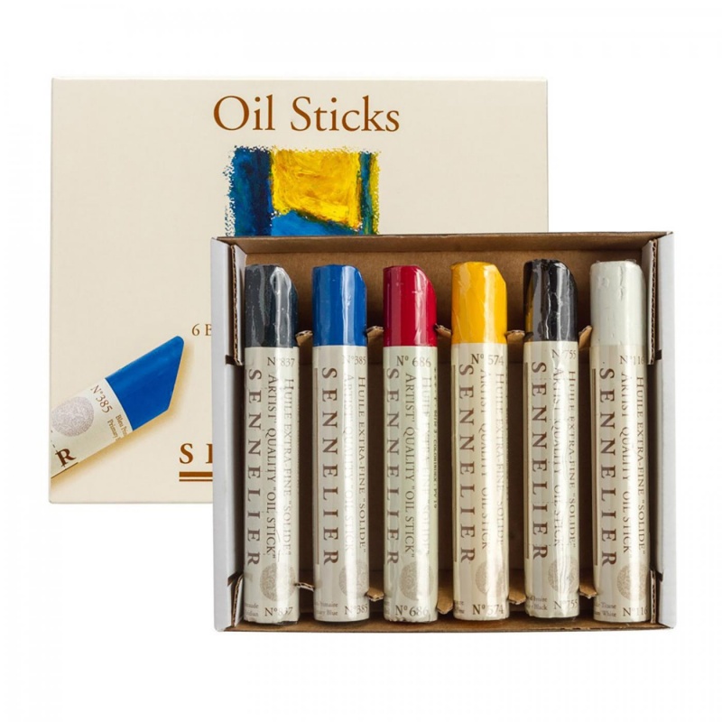 Sada olejových tyčiniek Sennelier (Sennelier Oil Sticks) obsahuje olejové pastely tej najvyššej kvality, ktoré dokážu oceniť najmä profesionálni umel