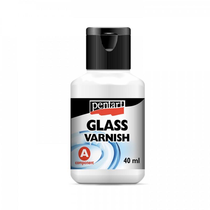 Tento sklenený lak (Glass varnish 1:1) je dvojzložkový systém na báze umelej živice. Pri izbovej teplote vytvrdne do kompletne transparentného, lesklého