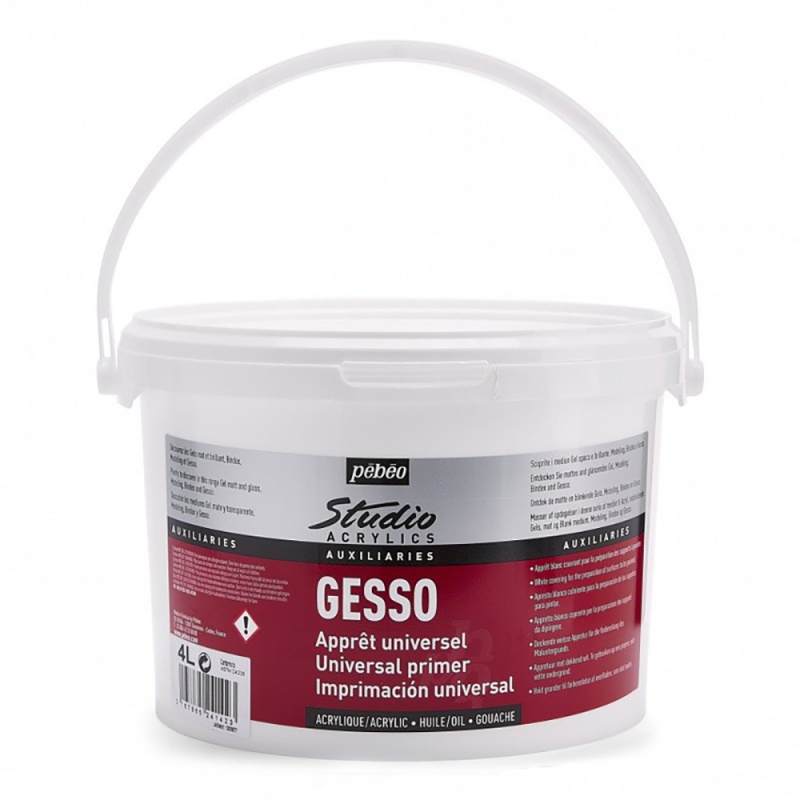 Studio Gesso od Pébéo je biely univerzálny šeps s výbornou krycou schopnosťou. Používa sa na tvorbu podkladové